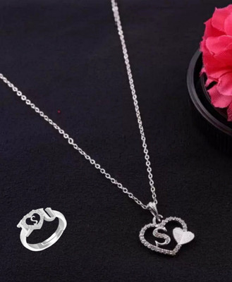 Jewel WORLD Metal, Silver Sterling Silver Silver Jewellery Set(Pack of 2)