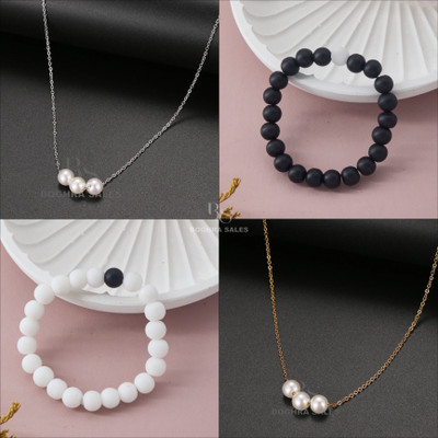 BOGHRA SALES Brass, Crystal, Alloy Gold-plated, Silver Multicolor Jewellery Set(Pack of 4)