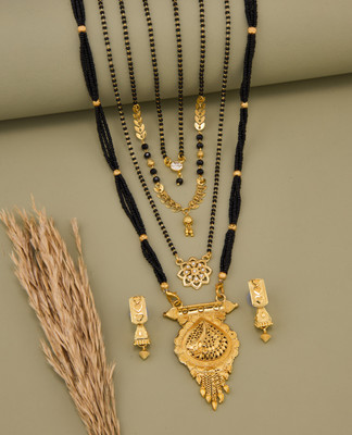 TheSanga Brass Gold-plated Gold Jewellery Set(Pack of 1)