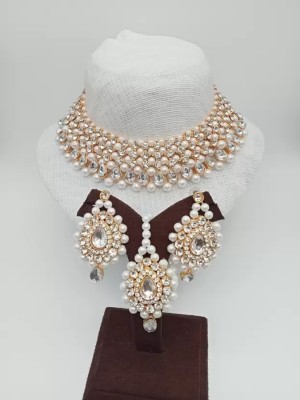 ONLINE JMS Alloy White Jewellery Set(Pack of 1)