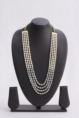 Quadrants Alloy Grey Jewellery Set(Pack of 1)