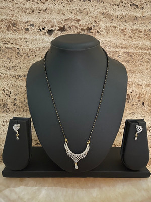 SRK Fashions Alloy Silver, Black Jewellery Set(Pack of 1)