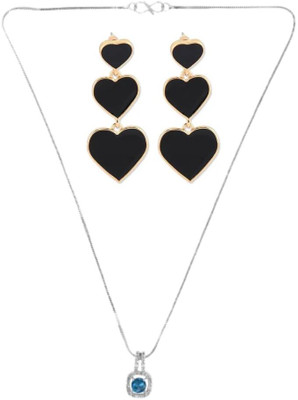 SRK Fashions Alloy Blue, Black Jewellery Set(Pack of 1)
