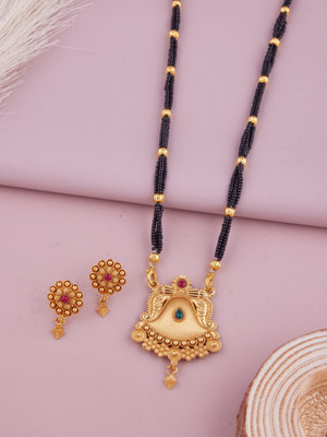 house of common Brass Gold-plated Gold Jewellery Set(Pack of 1)