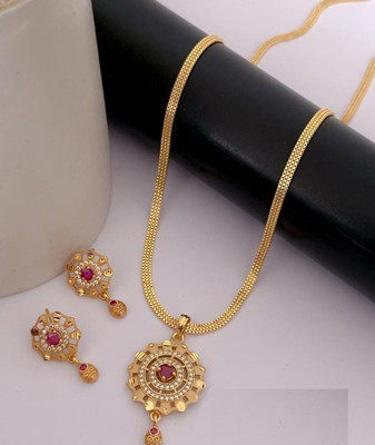 Dreamish Imitation Brass Gold-plated Gold Jewellery Set(Pack of 3)