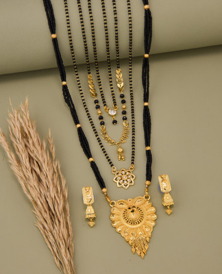 TheSanga Brass Gold-plated Gold Jewellery Set(Pack of 1)