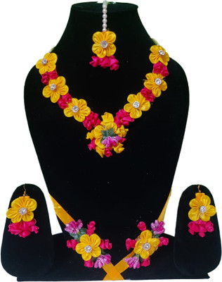 SREEKANT CREATION Plastic Yellow Jewellery Set(Pack of 6)