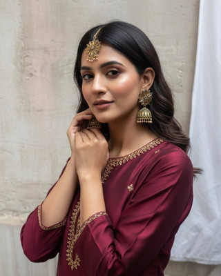 Shyneup Alloy Gold-plated Gold Jewellery Set(Pack of 3)