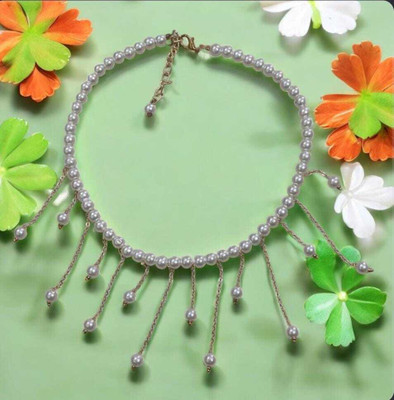 Bella Crafty storea Alloy White Jewellery Set(Pack of 1)