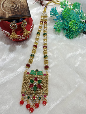 DDVS FASHION Brass Gold-plated Multicolor Jewellery Set(Pack of 1)