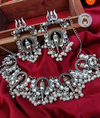 JMBW INTERNATIONAL Alloy Copper White Jewellery Set(Pack of 2)