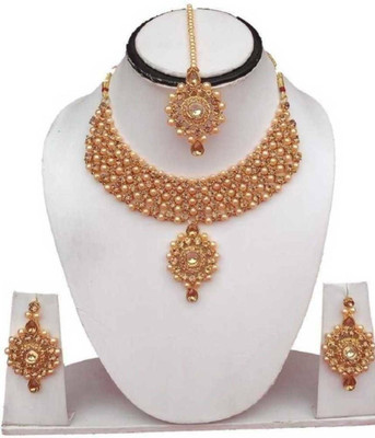 msy Alloy Gold-plated Gold Jewellery Set(Pack of 1)