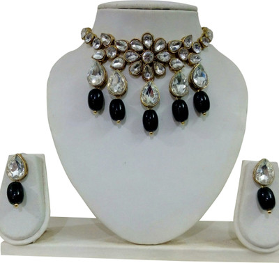 JN Handicraft Brass Copper Black, Silver Jewellery Set(Pack of 1)