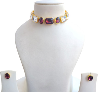 Buybox Metal Gold-plated Multicolor Jewellery Set(Pack of 1)