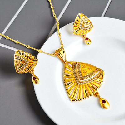 RAJASTHANI GAHANA Brass Gold-plated Red, Gold Jewellery Set(Pack of 1)