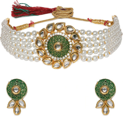 Opus Gems Alloy Gold-plated Multicolor Jewellery Set(Pack of 1)