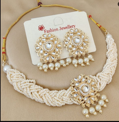 DD JEWELS Copper Silver White, Gold Jewellery Set(Pack of 1)