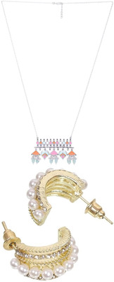 Gauri Fashions Stone Multicolor, Gold Jewellery Set(Pack of 1)