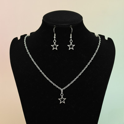 Hi_BAA Alloy White Jewellery Set(Pack of 3)