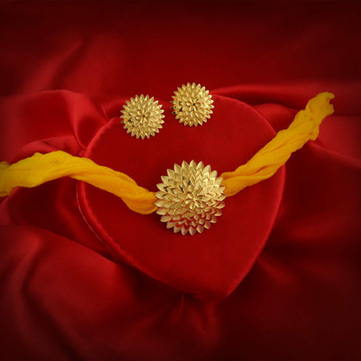 Golden Diva Brass Gold-plated Yellow Jewellery Set(Pack of 1)