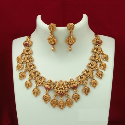 Shilpa Creation Alloy Gold Jewellery Set(Pack of 1)