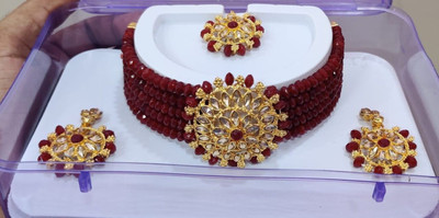 MAYRA TRADING Alloy Gold-plated Gold Jewellery Set(Pack of 3)