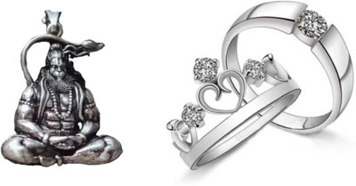 ruby collection Alloy Silver, Silver Jewellery Set(Pack of 2)