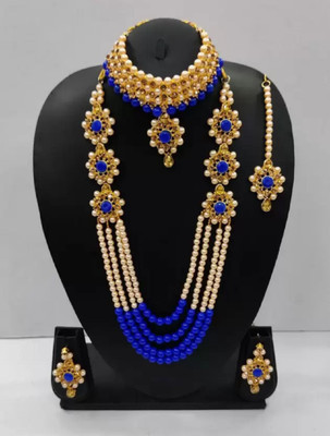 CATALYST Alloy Gold-plated Blue, Gold Jewellery Set(Pack of 1)