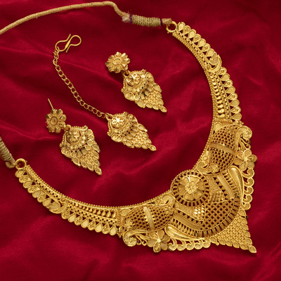 LILY Alloy Gold-plated Multicolor Jewellery Set(Pack of 1)
