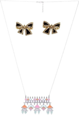 SRK Fashions Alloy Multicolor, Black Jewellery Set(Pack of 1)