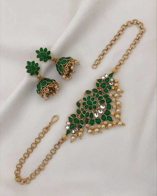 Shilpa Creation Alloy Green Jewellery Set(Pack of 1)