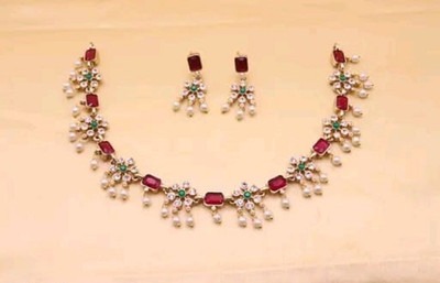 Radian Alloy Gold-plated Multicolor Jewellery Set(Pack of 1)