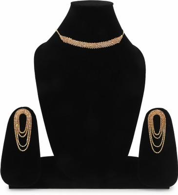 Kapani Fashion Alloy Silver Gold Jewellery Set(Pack of 1)