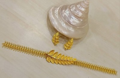 Purabi Brass Gold-plated Gold Jewellery Set(Pack of 1)