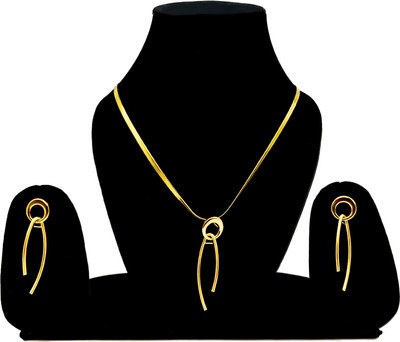Gaurangi Stainless Steel Gold Jewellery Set(Pack of 1)