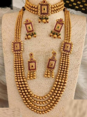 DTECHMEDIA Alloy Gold-plated Multicolor Jewellery Set(Pack of 1)