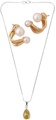 SRK Fashions Alloy Yellow, Gold Jewellery Set(Pack of 1)