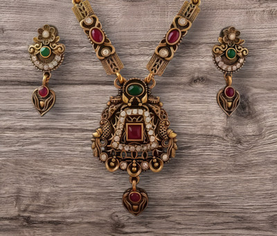 JRISSY Brass Gold-plated Gold Jewellery Set(Pack of 1)