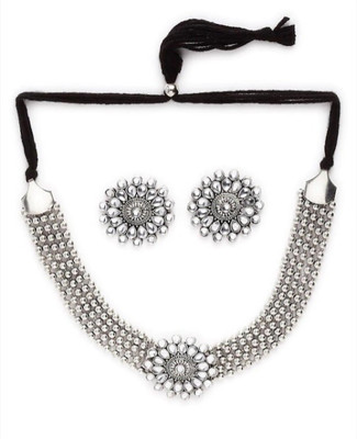 Mystory Alloy Silver Jewellery Set(Pack of 1)