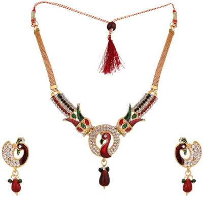 Styylo Jewels Brass Gold-plated Multicolor Jewellery Set(Pack of 3)