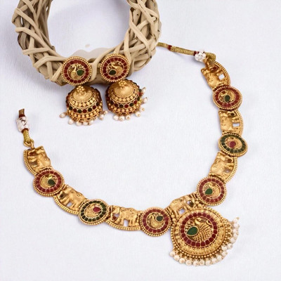 Jokerwal brothers Alloy Gold-plated Multicolor Jewellery Set(Pack of 1)