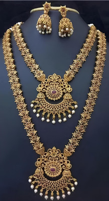 DHIMMARBROTHERS Alloy Gold-plated Gold Jewellery Set(Pack of 1)