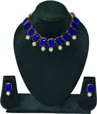 RAUNAK CREATION Alloy Blue Jewellery Set(Pack of 1)