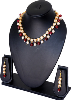 Shaili Craft Alloy Gold-plated Multicolor Jewellery Set(Pack of 2)