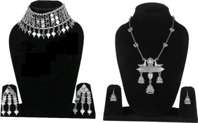 Lathar Alloy Sterling Silver Silver Jewellery Set(Pack of 1)