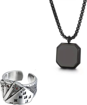 Bellina Alloy Black, Silver Jewellery Set(Pack of 2)