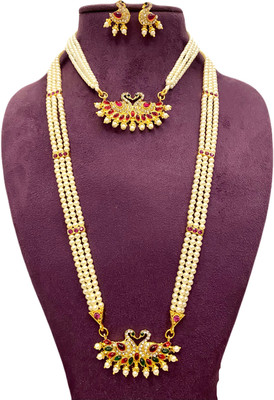 Varnii Alloy Gold-plated Multicolor Jewellery Set(Pack of 4)