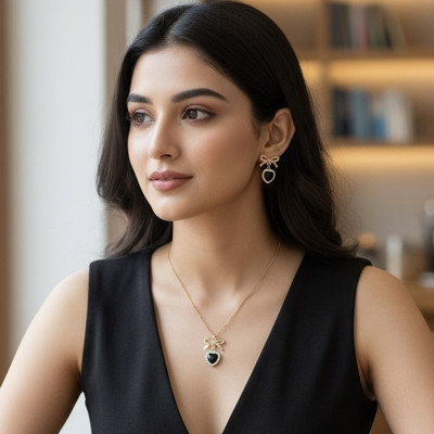 Jassa Alloy Gold-plated Gold Jewellery Set(Pack of 3)