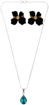 SRK Fashions Alloy Green, Black Jewellery Set(Pack of 1)
