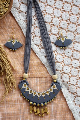 SHILPOGRAM Terracotta Grey Jewellery Set(Pack of 2)